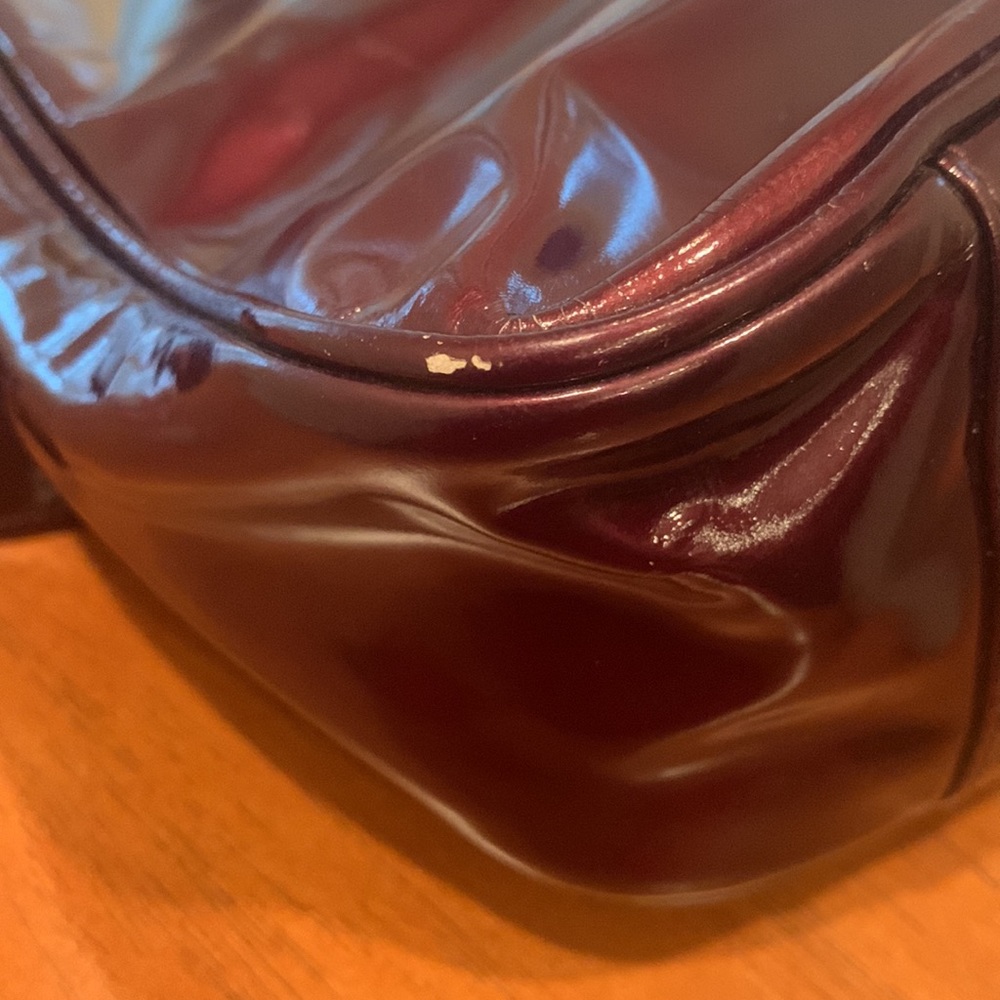 Authentic Gucci enamel patent leather Bamboo bag vintage - Picture 14 of 15